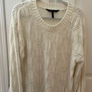Cozy white BCBG Sweater